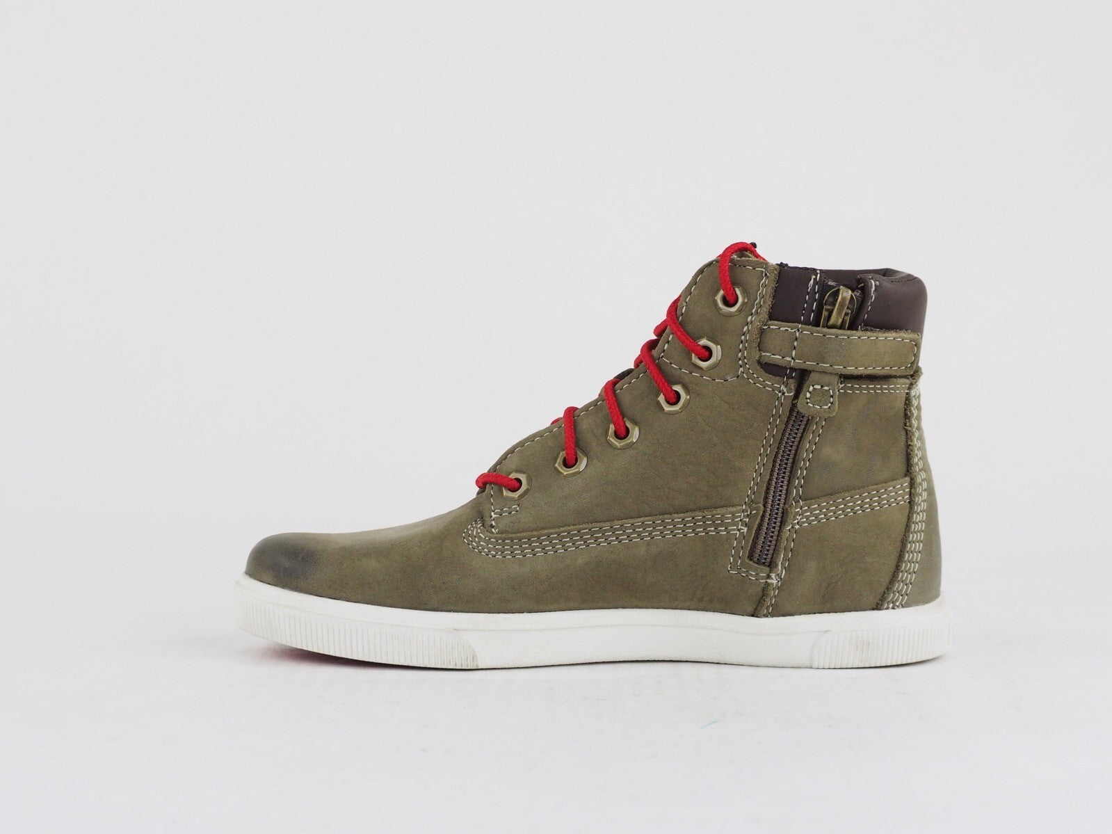 Boys Timberland 6 In Earthkeepers 1873A Taupe Leather Casual Shoes Chukka Boots