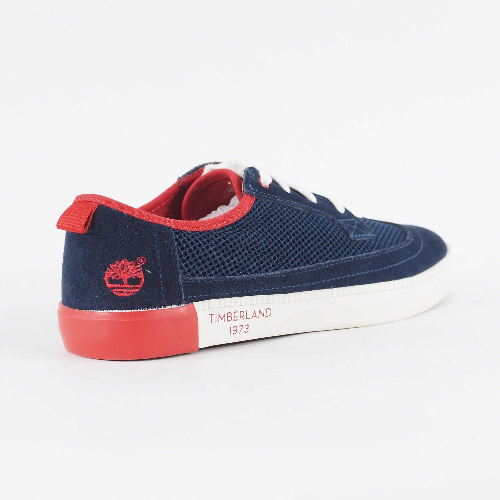 Mens Timberland Newport Bay A18JQ Navy Suede / Mesh Lace Up Low Top Casual Shoes