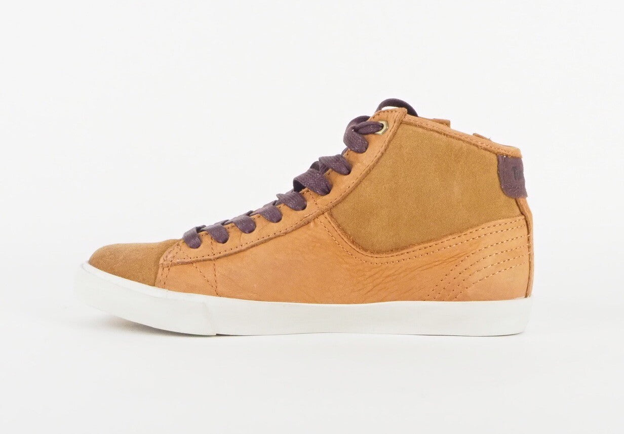 Womens Timberland Earhkeeper Glastenbury Side Zip 8437A Leather Tan Hi Trainers