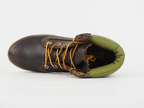 Womens Timberland 6 Inch Premium Cupsole 8639A Brown Leather Chukka Lace Boots