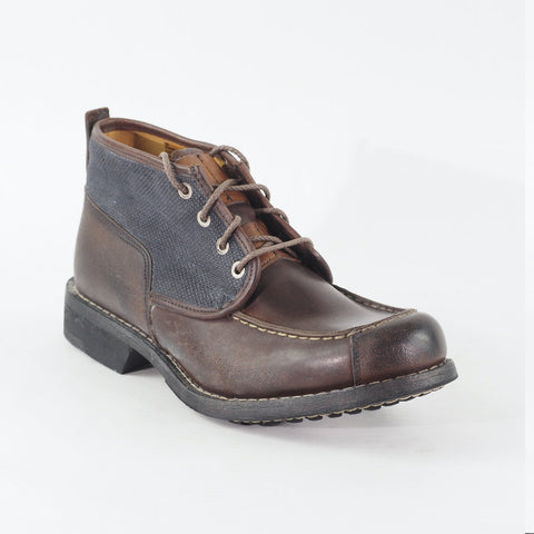 Mens Timberland Colrain Chukka 89568 Plum / Navy Leather Lace Up Casual Boots