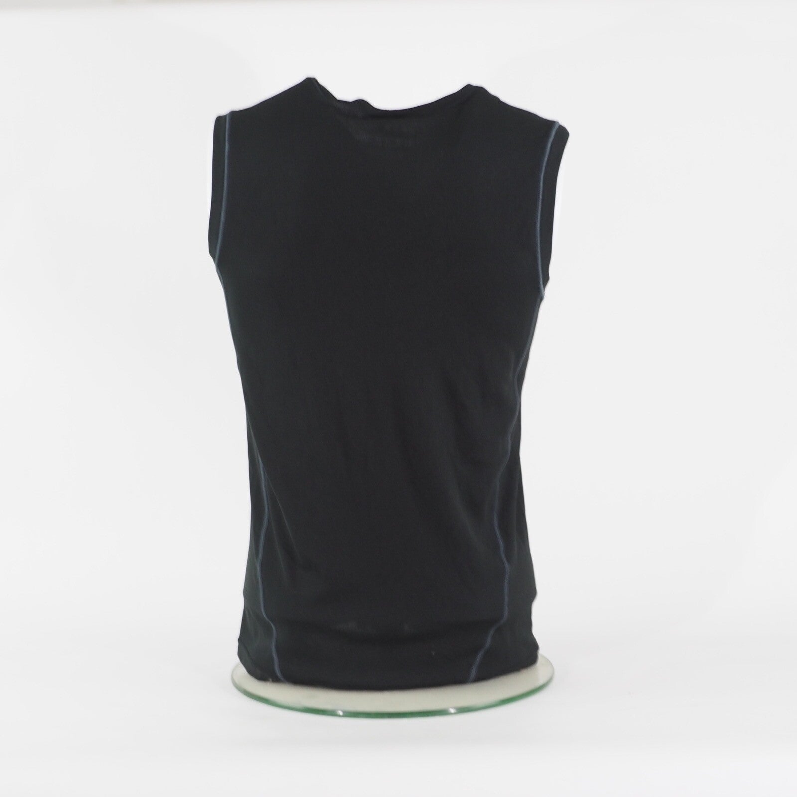 Mens Jack Wolfskin Sleeveless Top Black Round Neck Stretch Casual T-Shirt