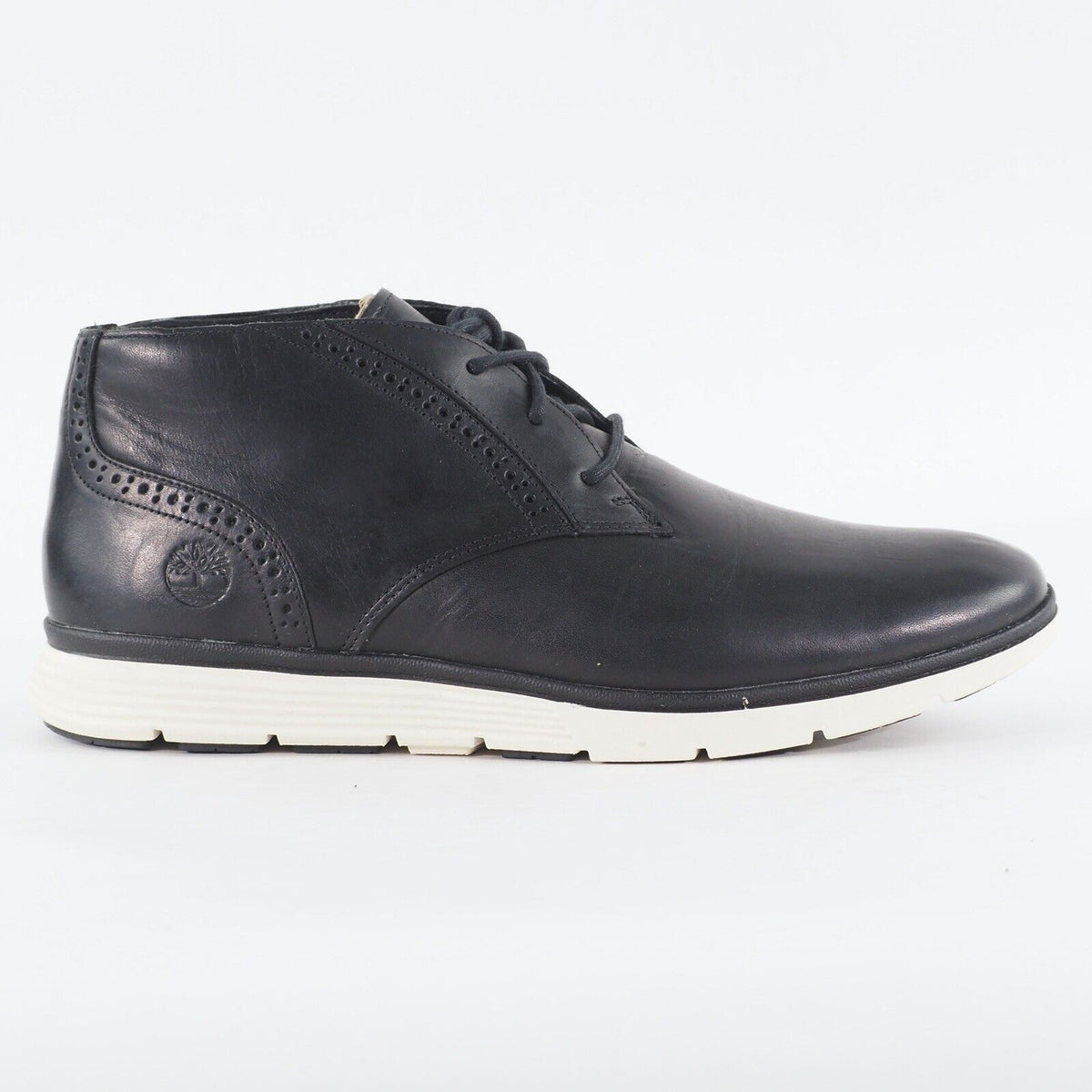 Mens Timberland Franklin Park Chukka A1L7H Black Leather Lace Up Casual Shoes