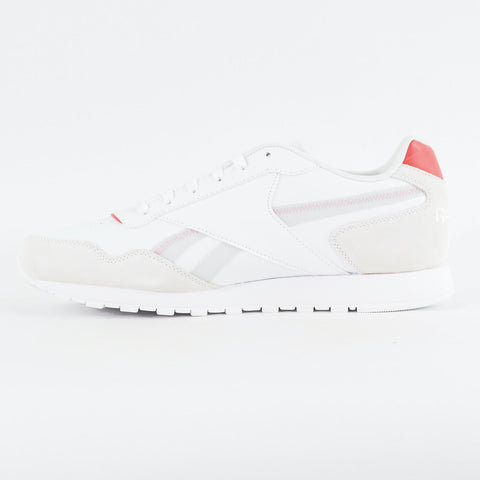 Mens Reebok CL Harman Run GY9698 White Leather Lace Up Casual Walking Trainers