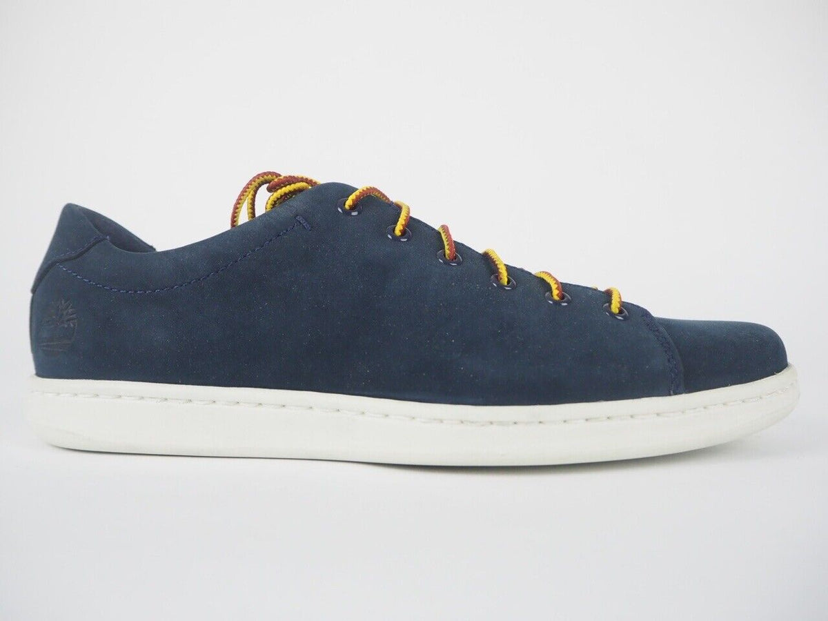 Mens Timberland Court Side Oxford A1GJ2 Navy Leather Lace Up Trainers
