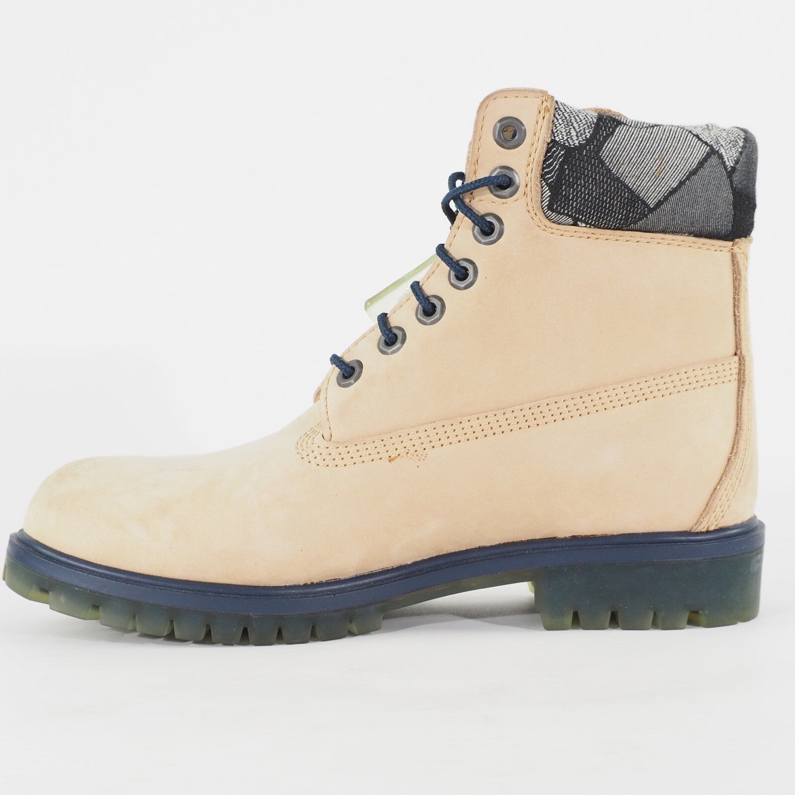 Mens Timberland 6 Inch Premium A1GEB Beige Leather Lace Up Casual Walking Boots