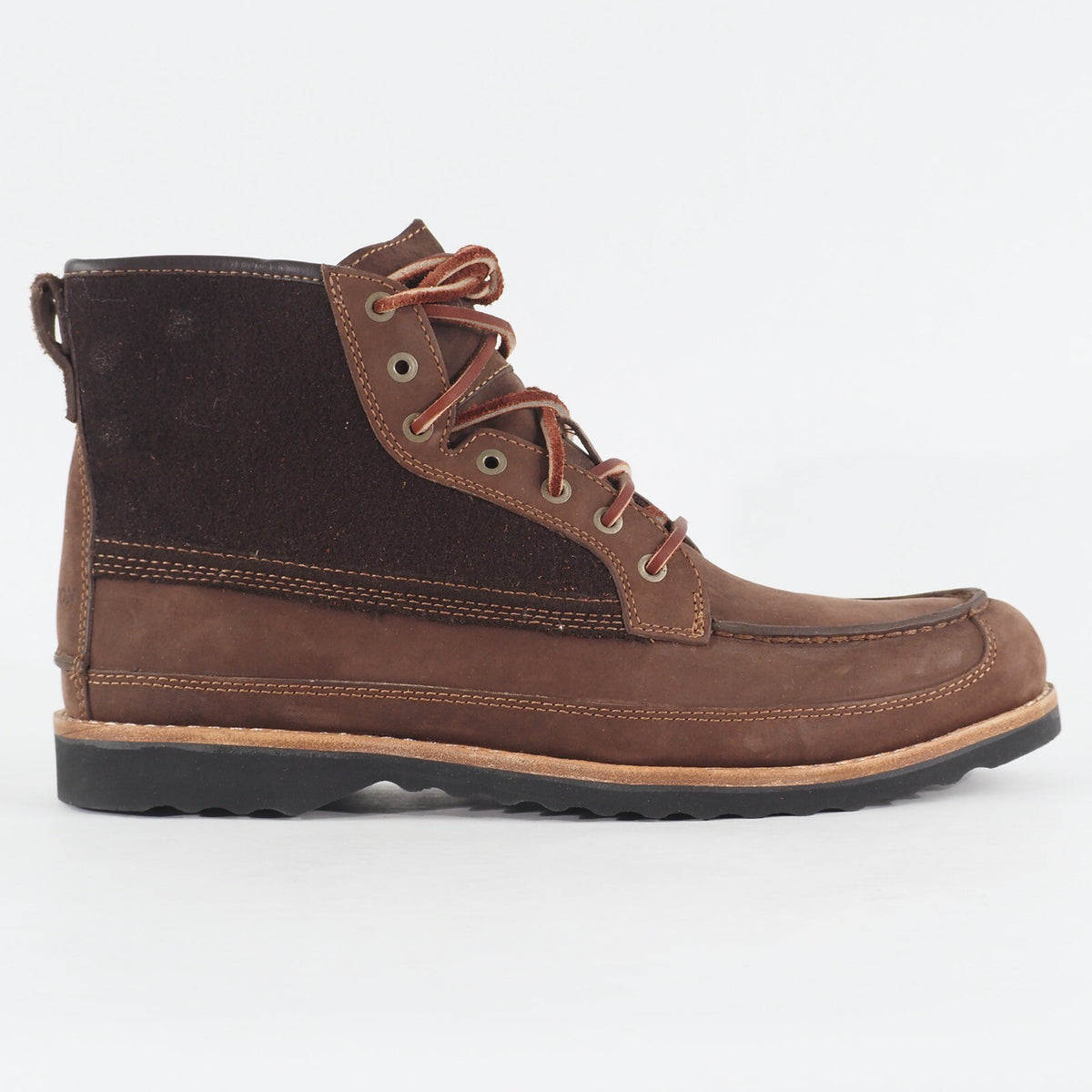 Mens Timberland Abington 7 Eyed 82582 Medium Brown Leather Lace Up Casual Boots