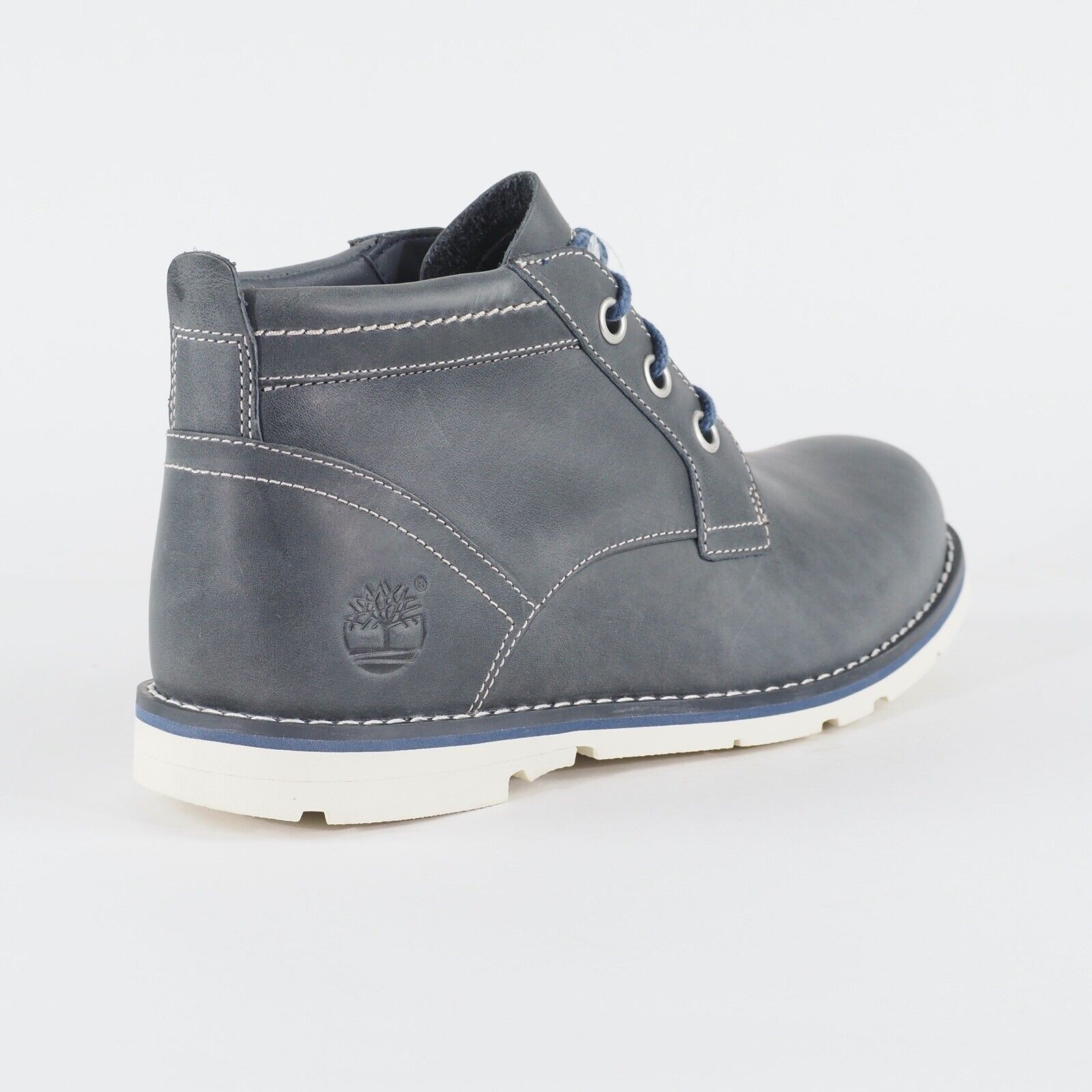Mens Timberland Rugged 6863B Blue Leather Lace Uk Casual Walking Chukka Boots