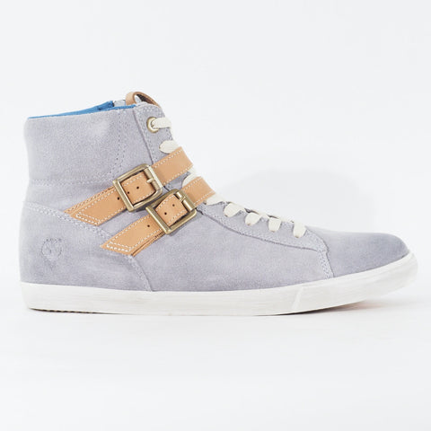 Womens Timberland EK Glastenbury 8838A Pale Blue Leather Zip Up Casual Boots