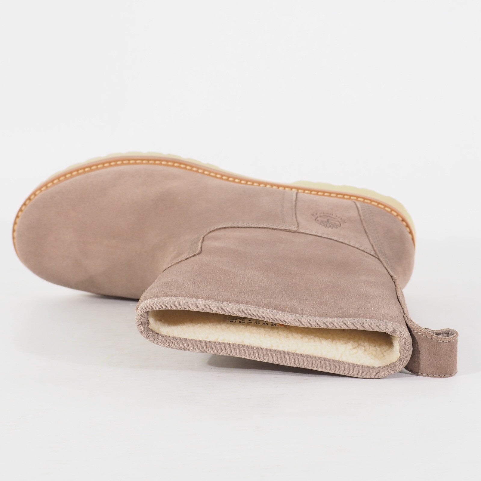 Womens Timberland Chamolx Valley A1SAA Taupe Leather Pull Casual Walking Boots