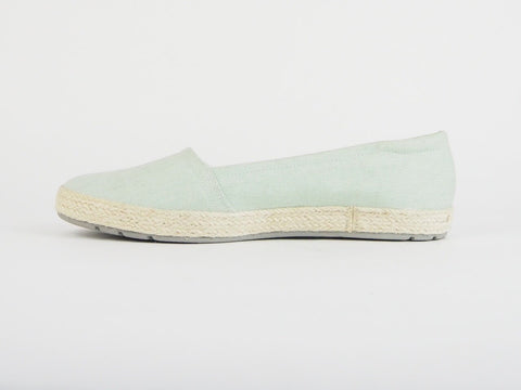 Womens Timberland Casco Bay A1AFE Mint Green Fabric Slip On Casual Canvas Shoes
