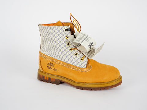 Womens Timberland EK Nadege 3711R Wheat Leather Textile Lace Up Chukka Boots