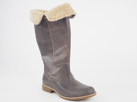 Womens Timberland Shoreham Fold Down 25670 Brown Leather Tall Boots