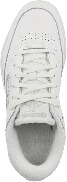 Women's Reebok Club C Double GW0854 Leather White Casual Lace Up Trainers