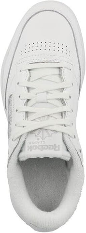 Women's Reebok Club C Double GW0854 Leather White Casual Lace Up Trainers