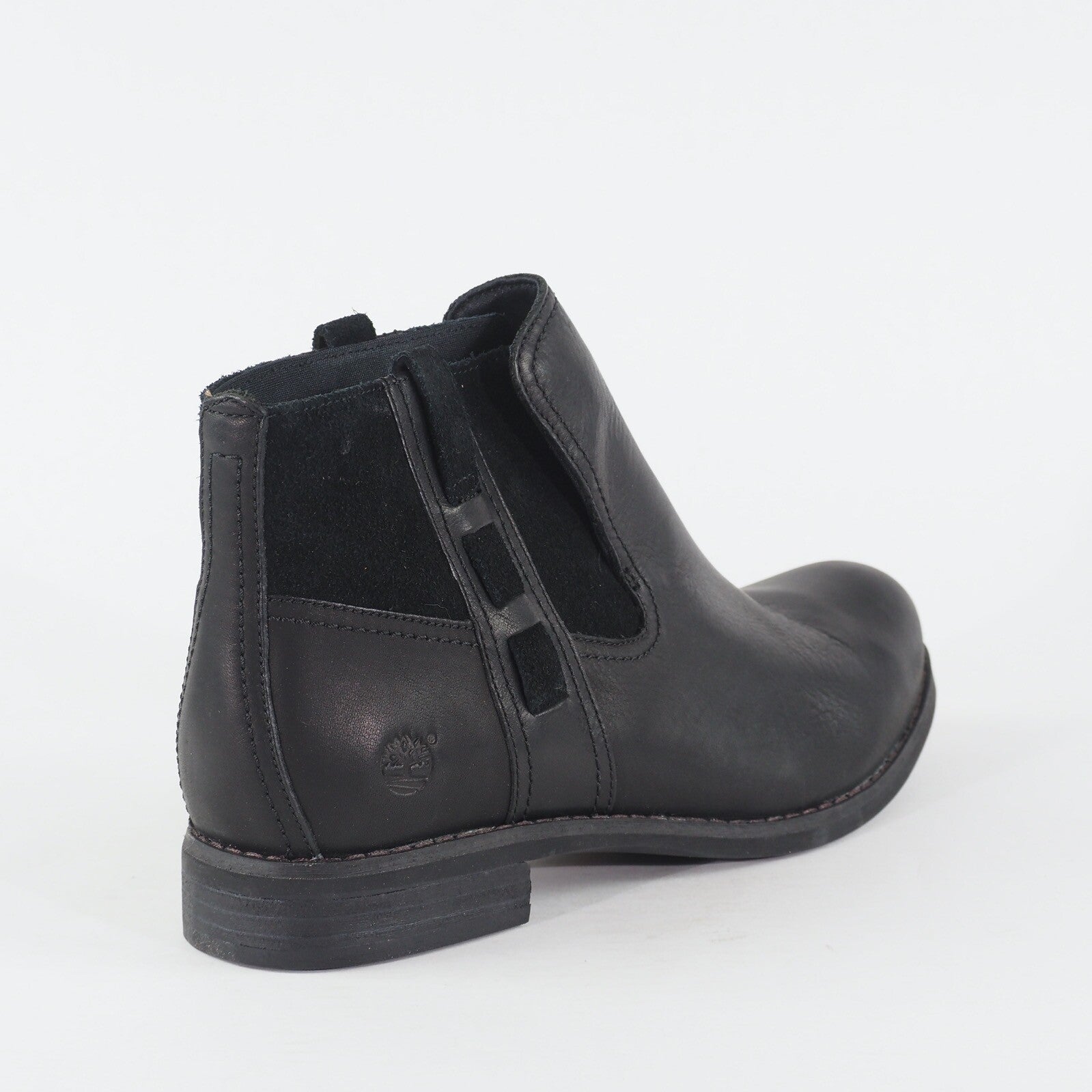 Womens Timberland Chelsea 8705R Black Leather Casual Pull On Ladies Boots