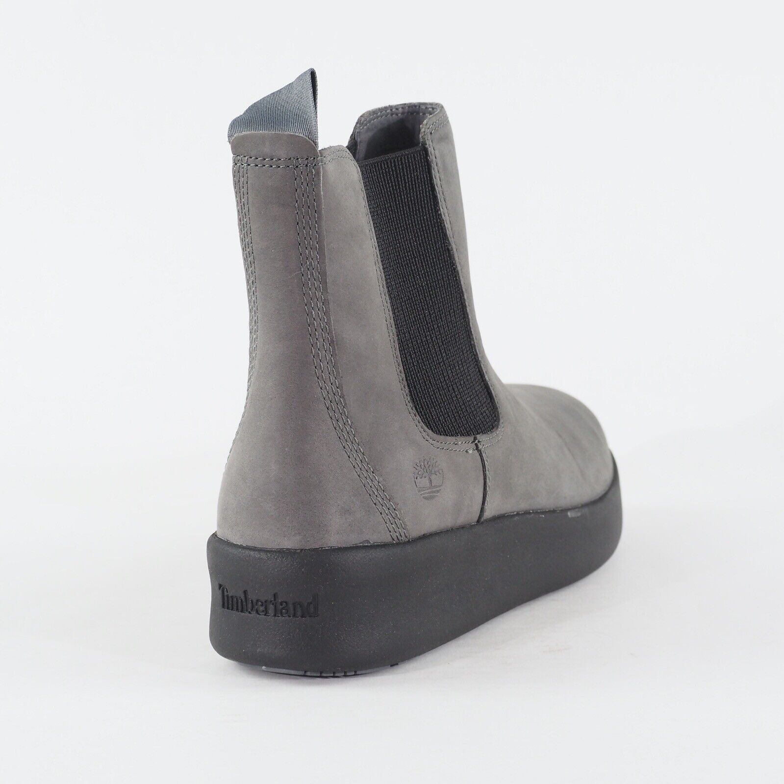 Womens Timberland Berlin Park A23PM Grey Leather Pull On Casual Chelsea Boots