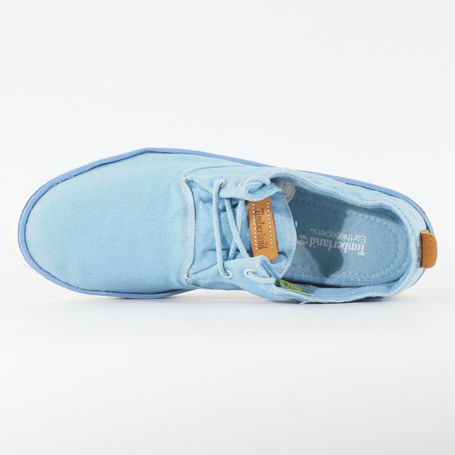 Mens Timberland Hoksthand Ox 9833A Light Blue Canvas Lace Low Top Casual Shoes