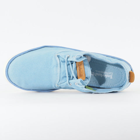 Mens Timberland Hoksthand Ox 9833A Light Blue Canvas Lace Low Top Casual Shoes
