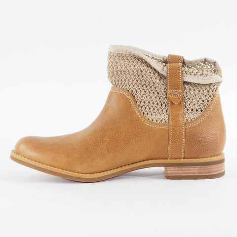 Womens Timberland Savin Hill A14HY Medium Light Brown Leather Ankle Casual Boots