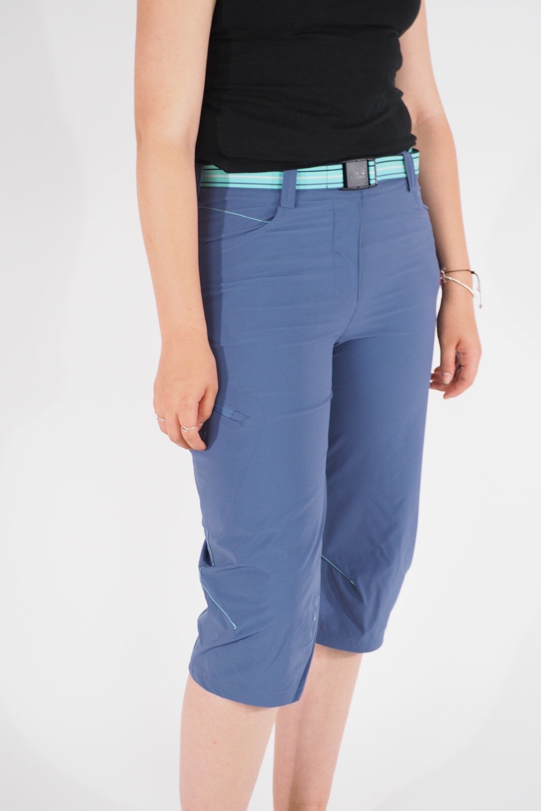 Womens Jack Wolfskin 5008541 Blue Indigo Windproof Comfort Fit Hiking Trousers