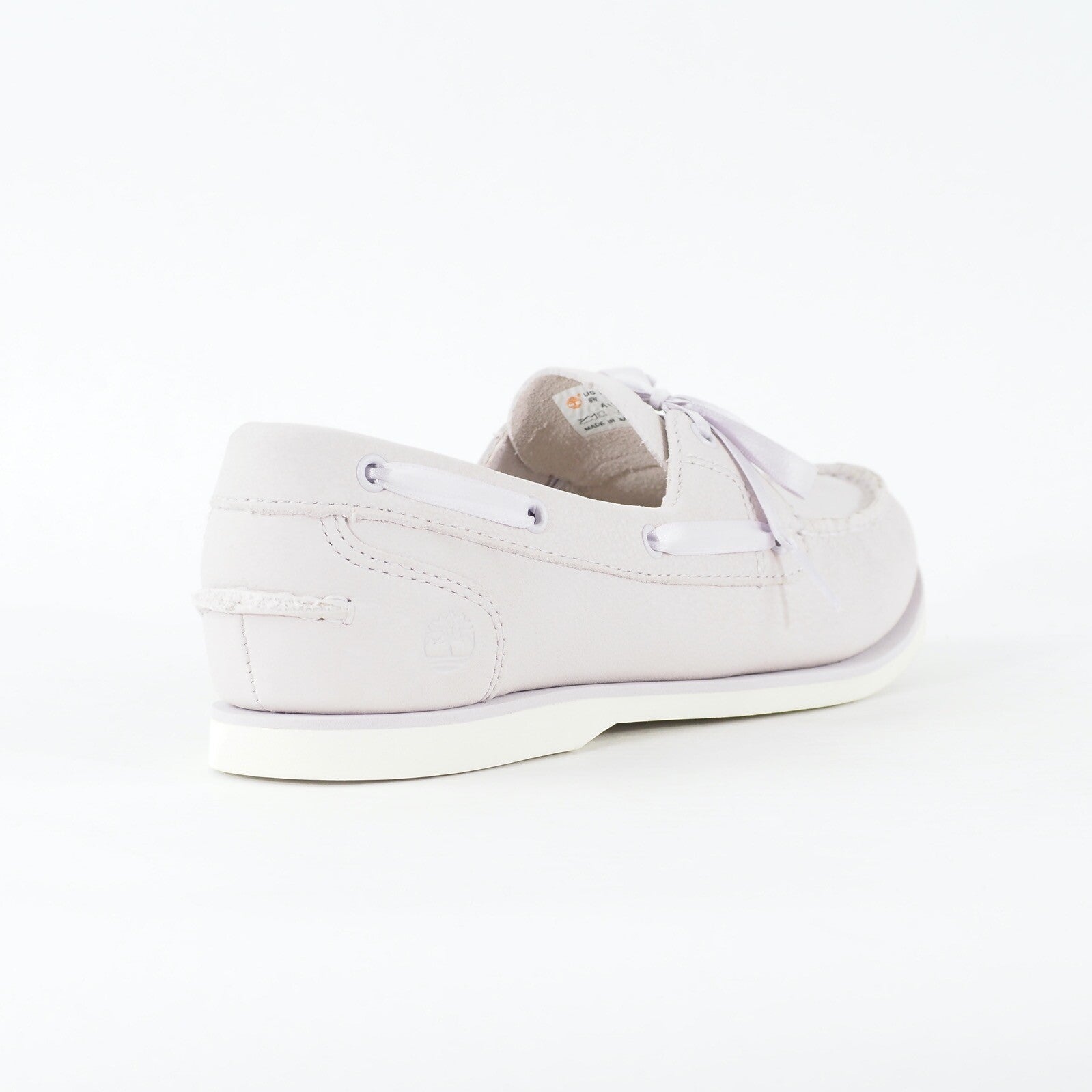 Womens Timberland Classic A1W9Y Lilac Nubuck Leather Lace Up Casual Boat Shoes