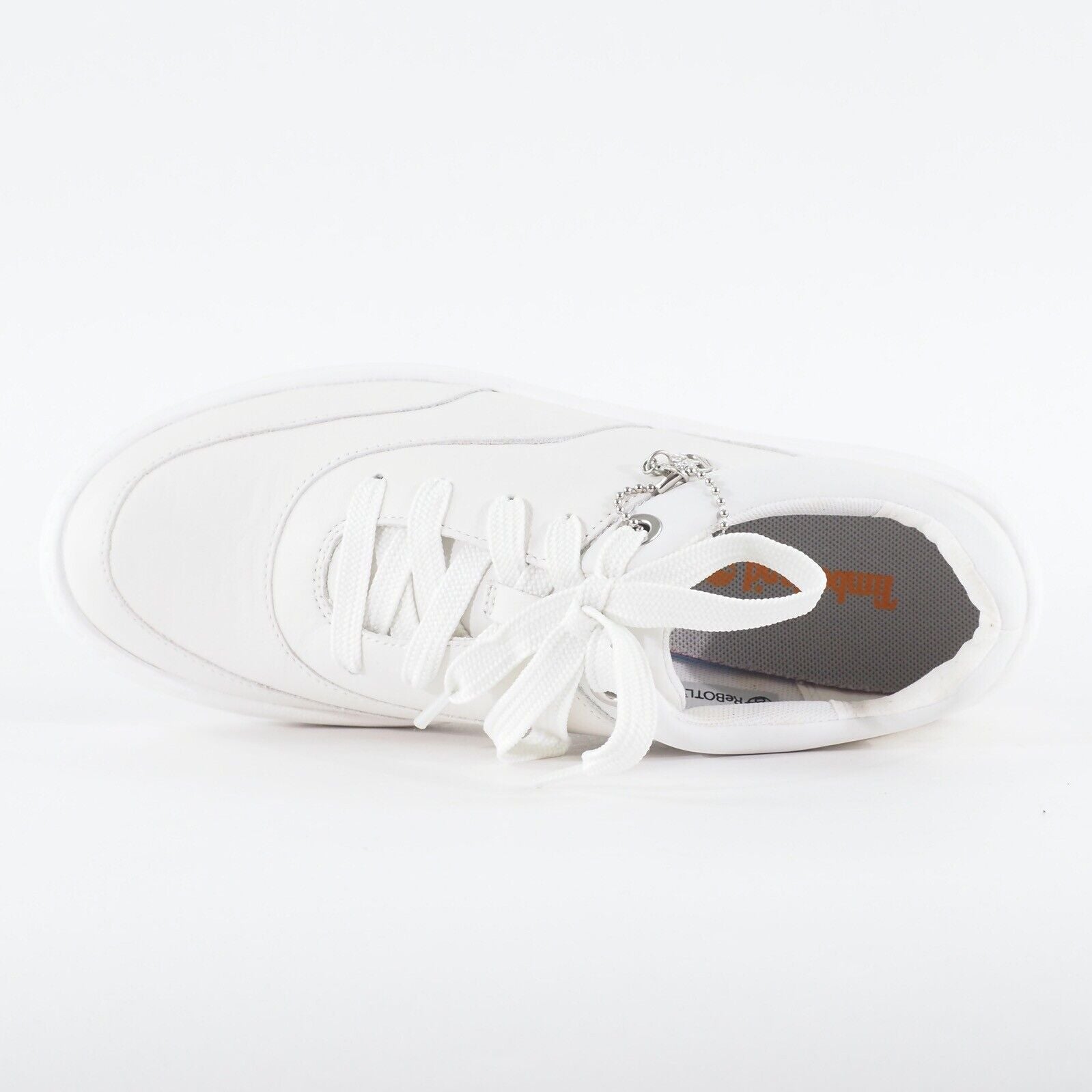 Womens Timberland Ruby Ann A2124 White Leather Lace Up Casual Sneakers