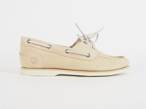 Womens Timberland Earthkeepers Classic 3941R Beige Leather Casual Boat Shoes