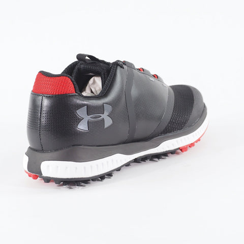 Mens Under Armour Fade RST E 3020807 002 Black Lace Waterproof Golf Shoes 