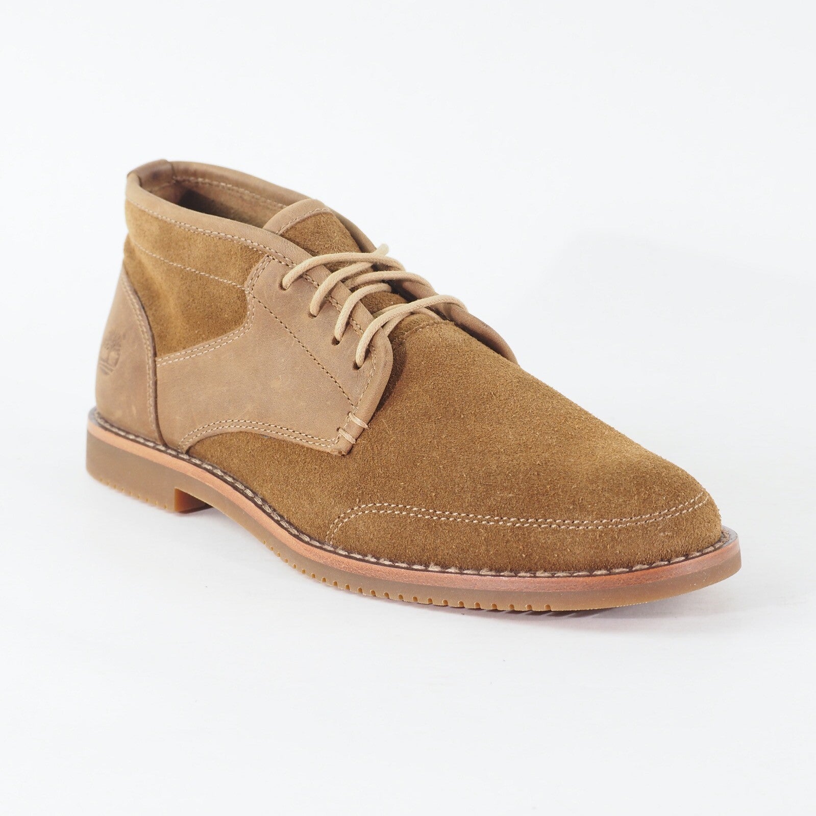 Mens Timberland Brooklyn Park A13MK Bronze Brown Leather Lace Up Chukka Boots