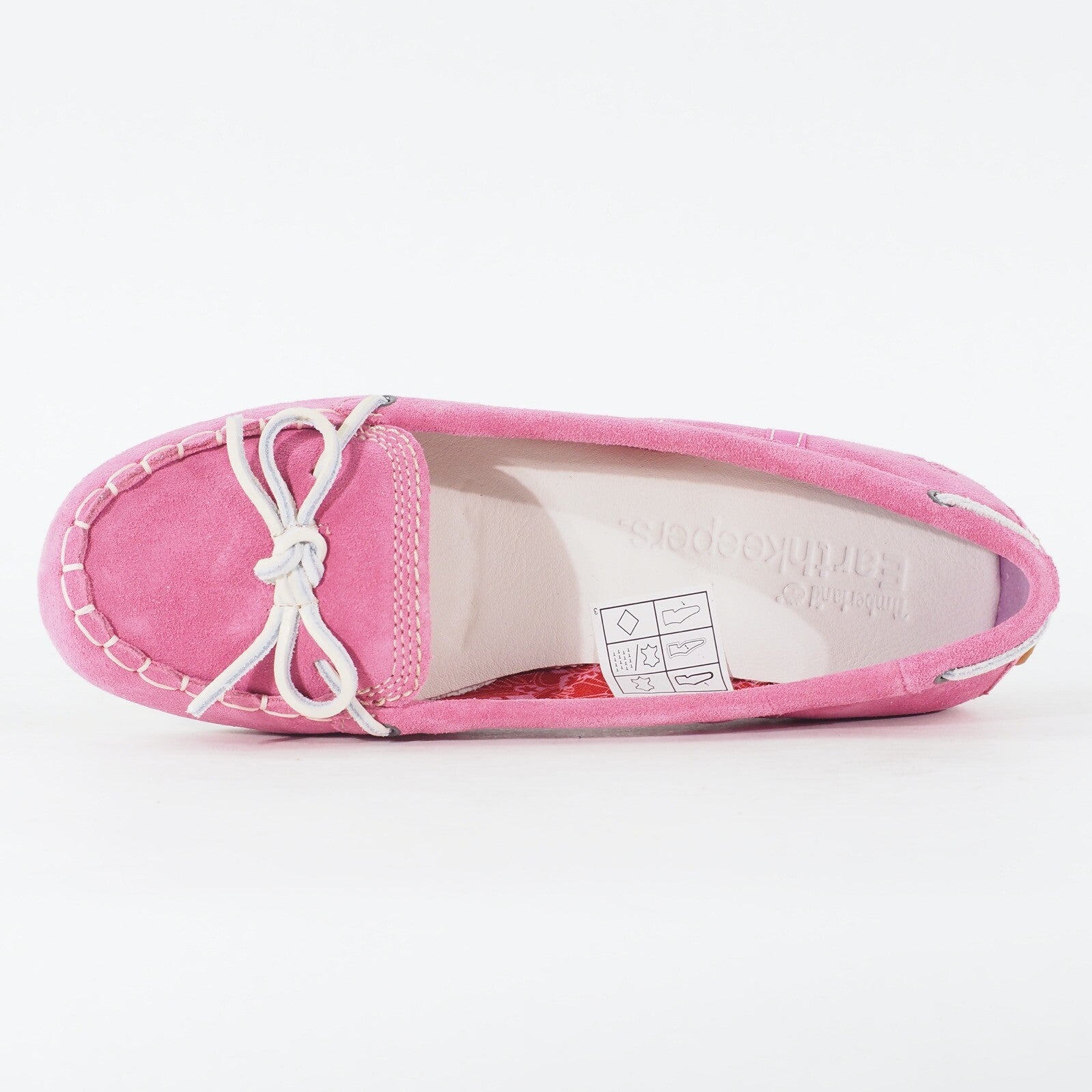 Womens Timberland Caska Moc 27605 Medium Pink Leather Slip On Casual Shoes