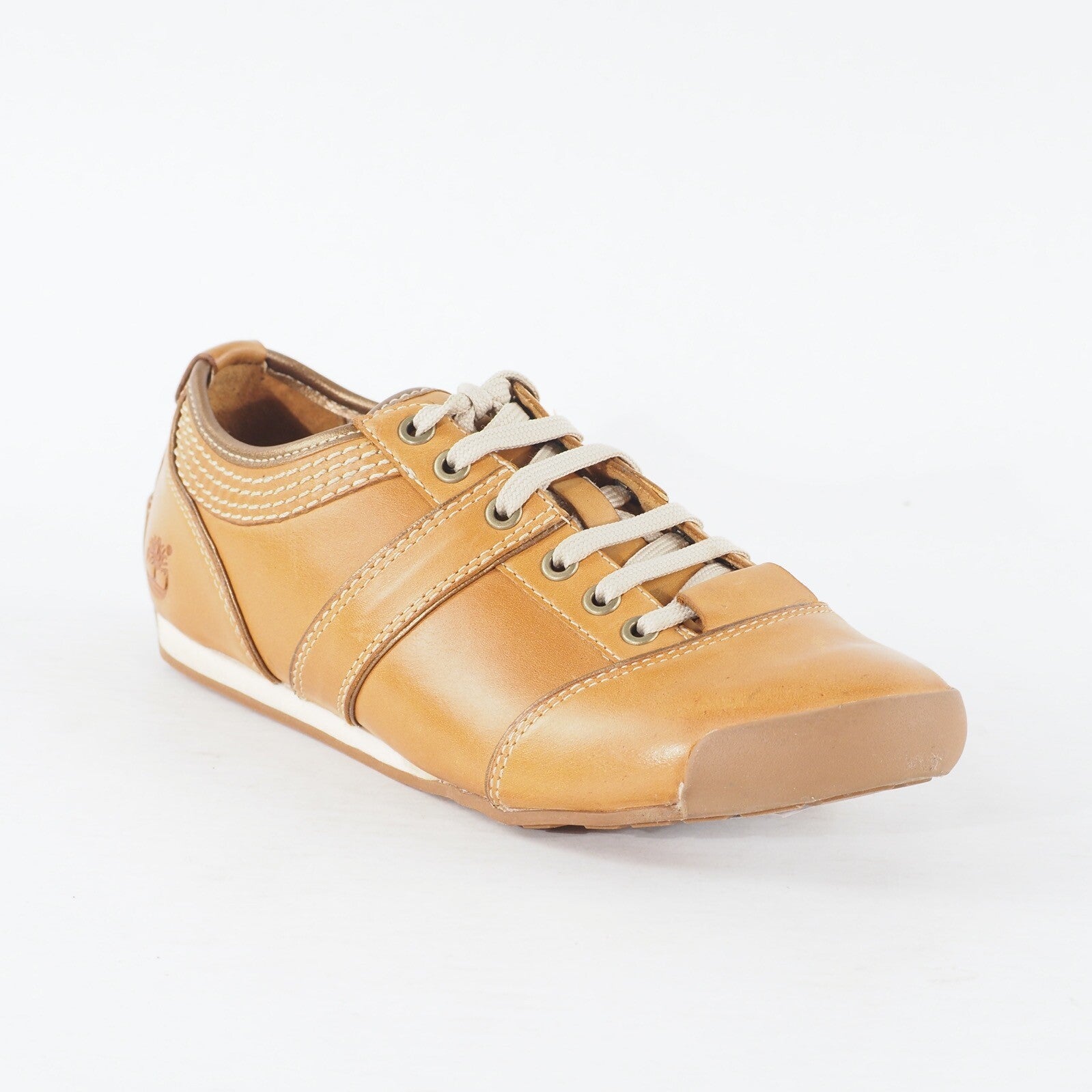 Womens Timberland Jovana Ox 21642 Wheat Leather Lace Up Low Top Casual Shoes