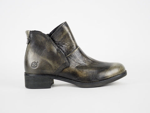 Womens Timberland EK A11EO Black / Gold Leather Casual Winter Chelsea Boots UK 4