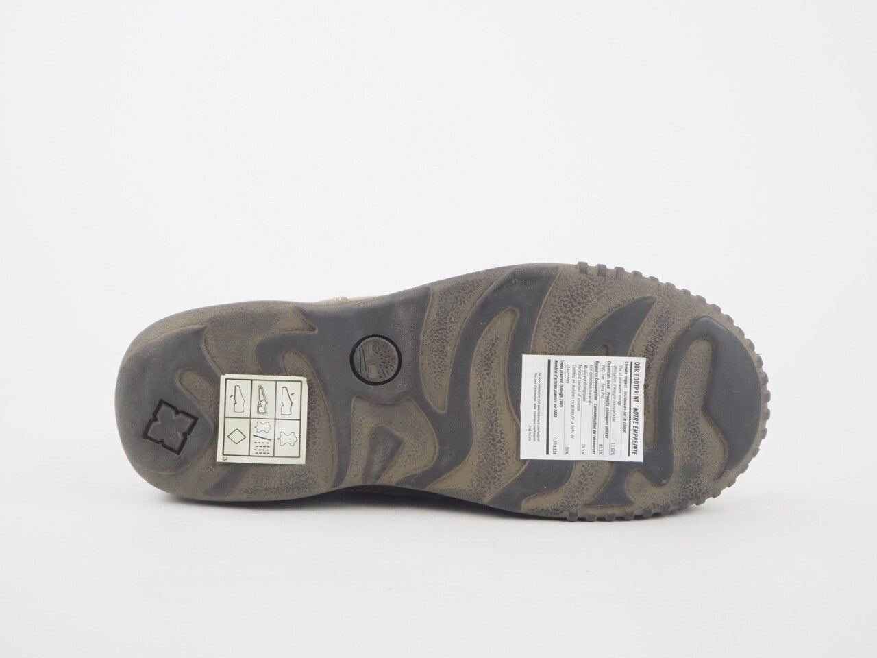 Junior Boys Timberland Crown PT 32925 Taupe Leather Zip Up Chelsea Boots