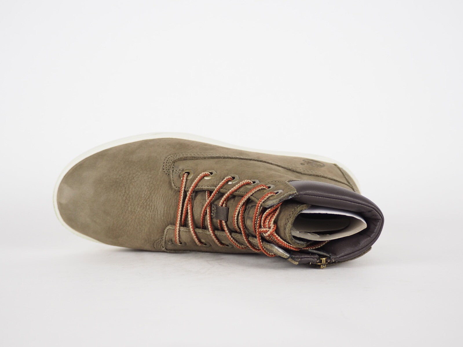 Boys Timberland Groveton 6 Inch A1625 Olive Leather Lace Up Winter Chukka Boots