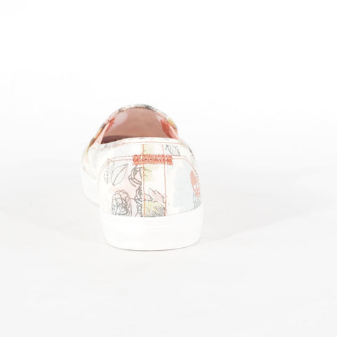 Womens Timberland Newport A1YU5 White Floral Print A1YU5 Casual Slips On Shoes