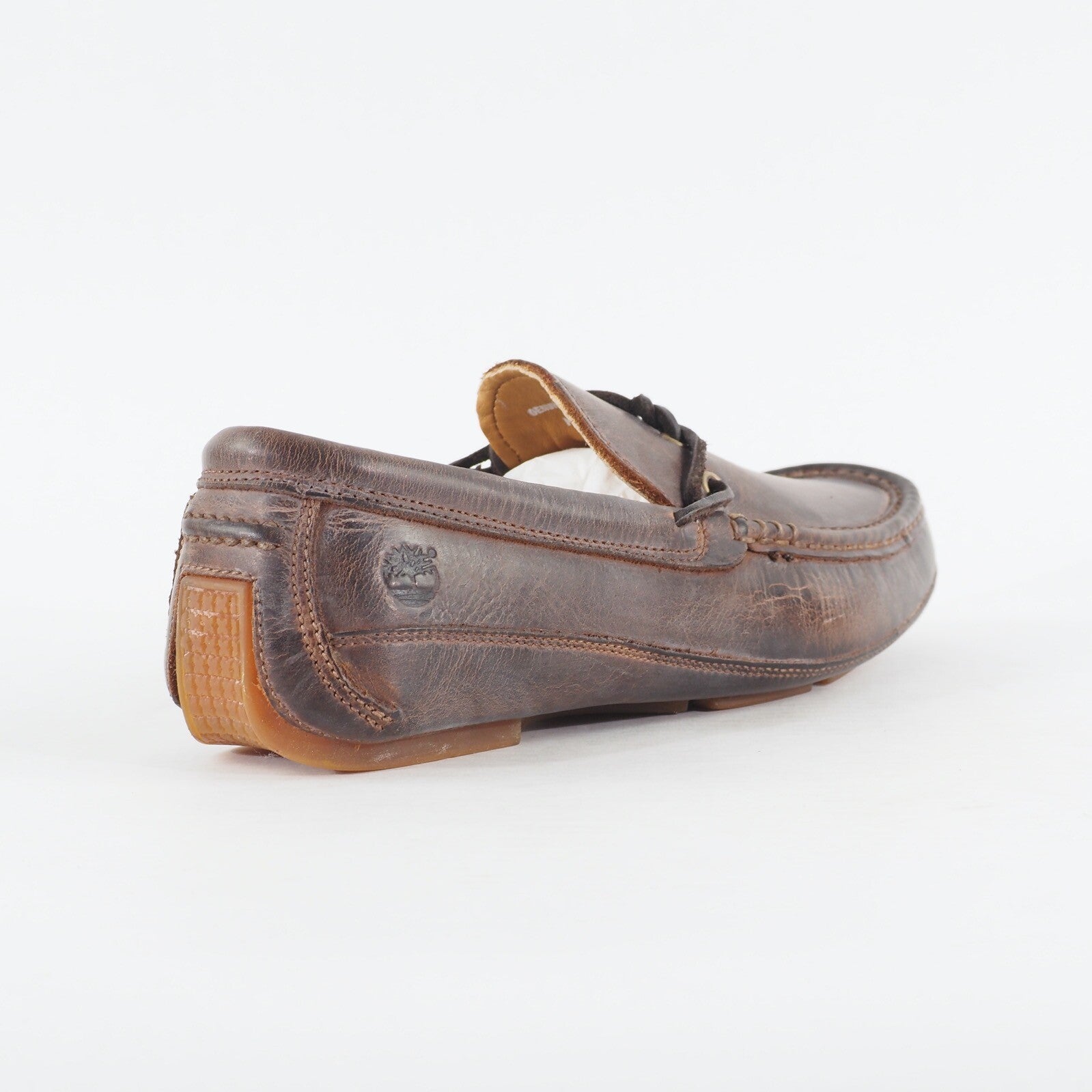 Mens Timberland Auburndale Driver 1 Eye 66155 Brown Leather Casual Boat Shoes