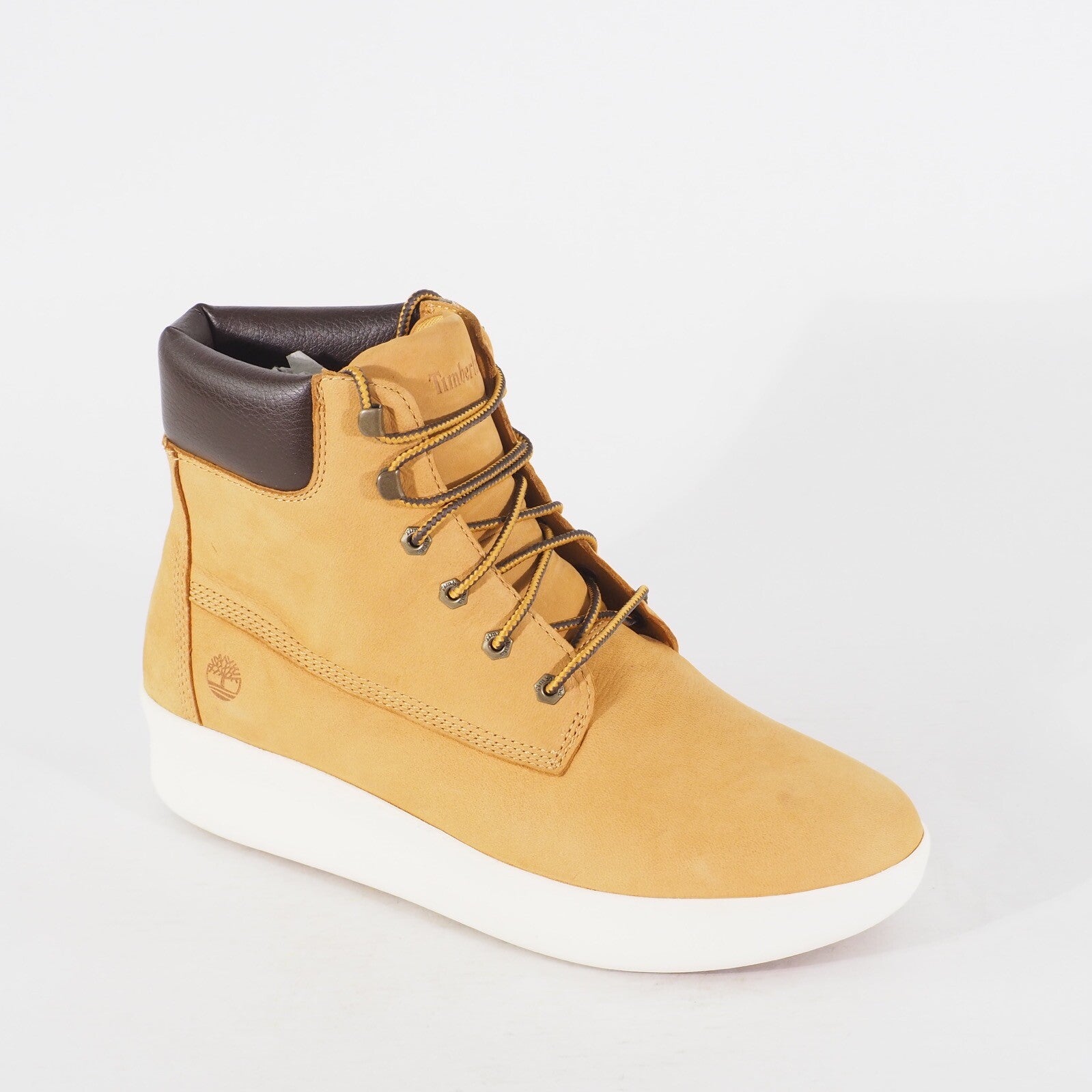 Womens Timberland 6 Inch Ankle Boots A1RXI Wheat Leather Lace Up Walking Boots