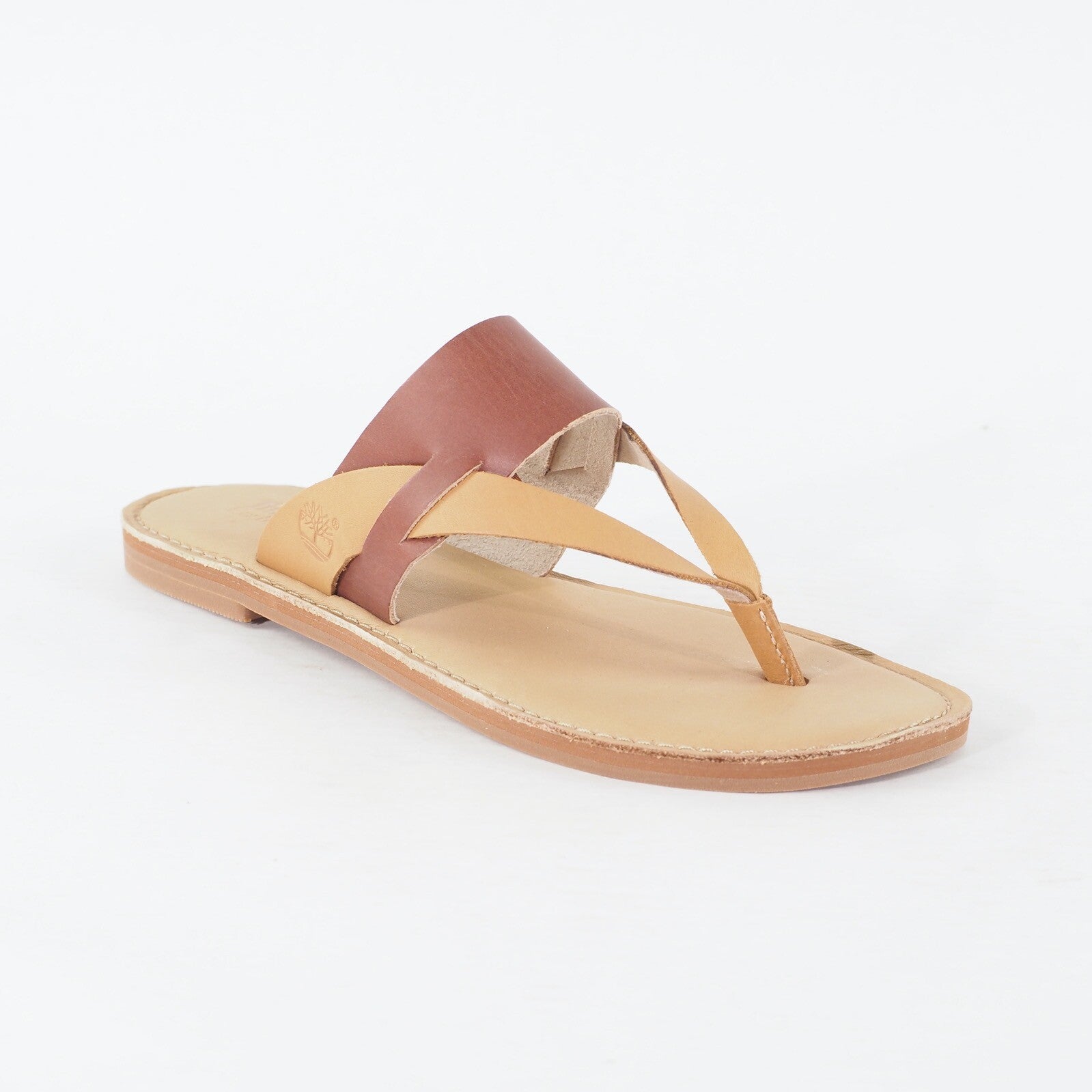 Womens Timberland Ek Sheafe Thong 8725A Brown Leather Slip On Casual Sandals