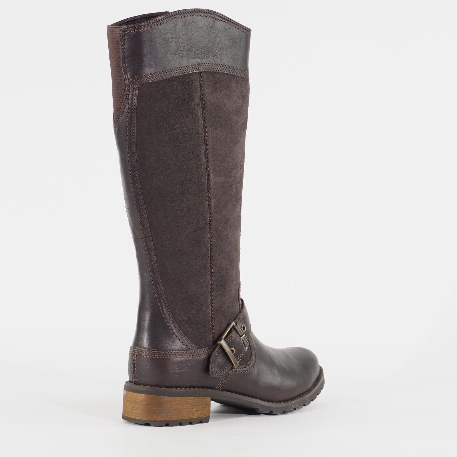 Womens Timberland EK Bethel Tall 8323A Brown Leather Side Zip Walking Boots