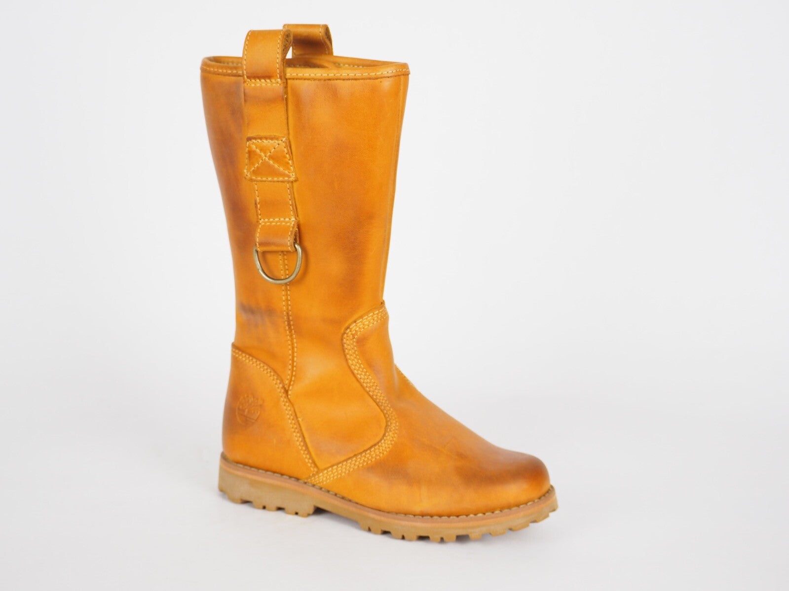 Girls Timberland Asphalt Trail 80749 Tan Leather Tall Winter Boots