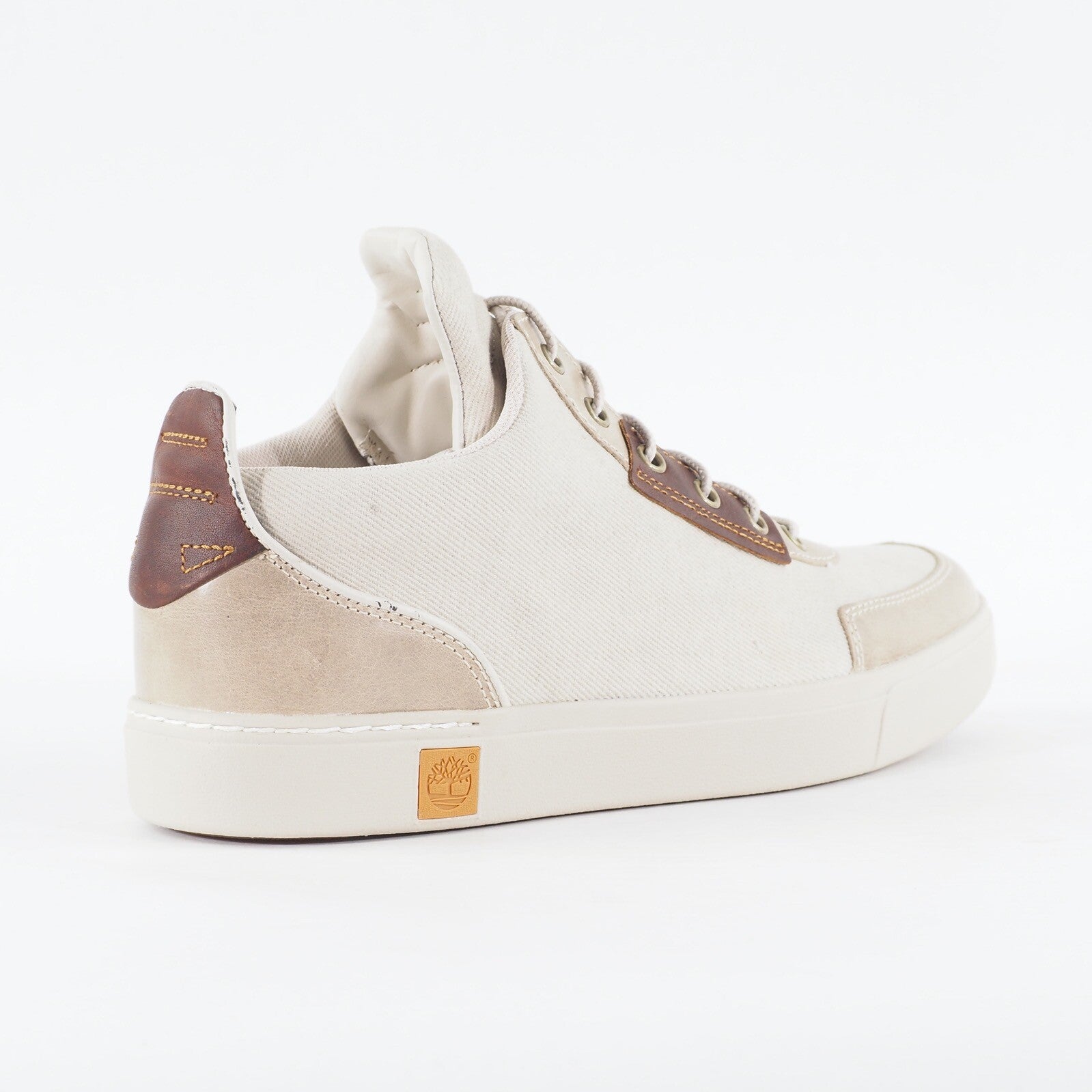 Mens Timberland Amherst Chukka A1A77 Light Grey Canvas High Top Casual Shoes