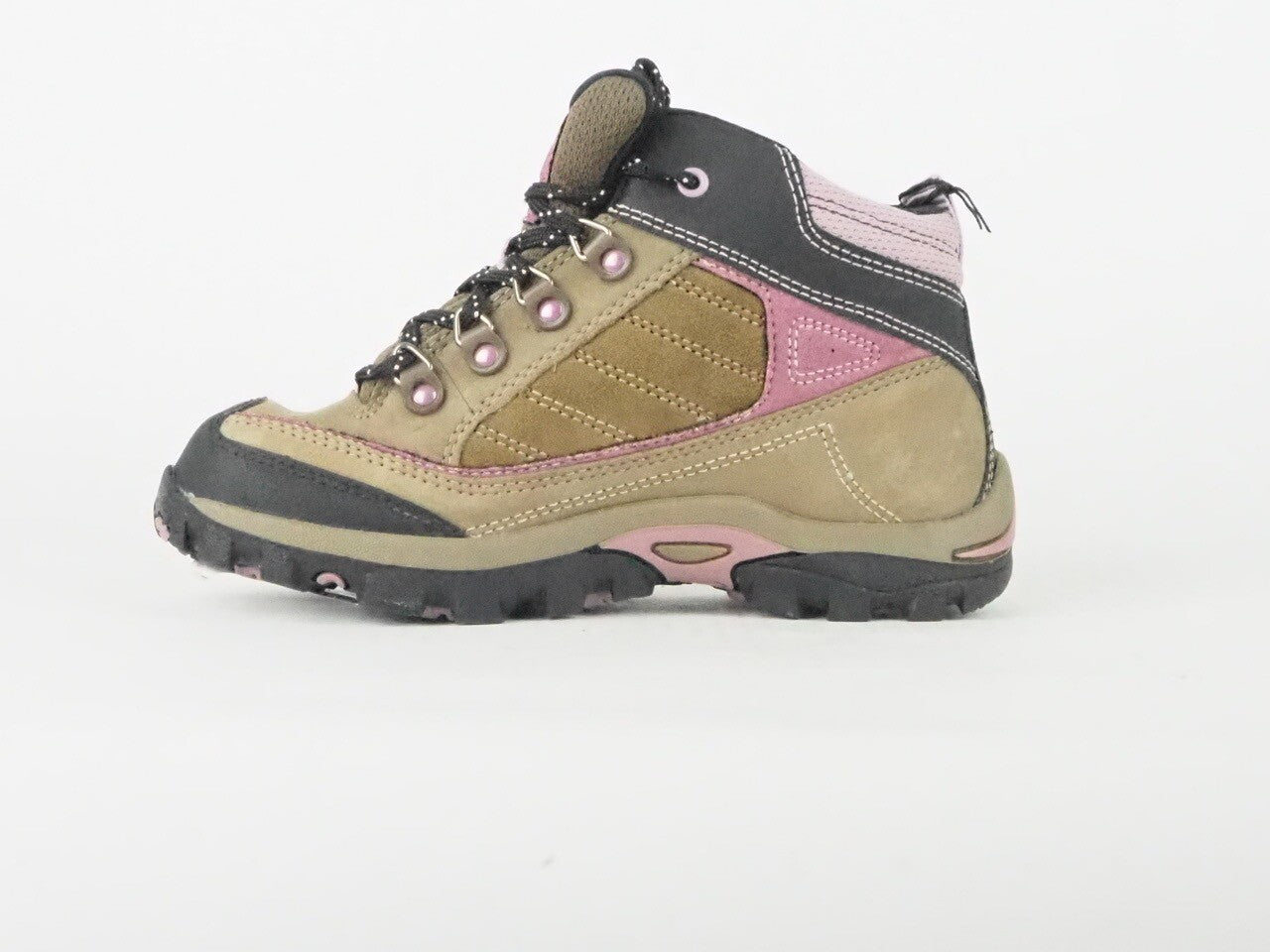 Kids Timberland Hyper Trail GTX 37719 Brown Leather Lace Up Girls Hiker Boots 