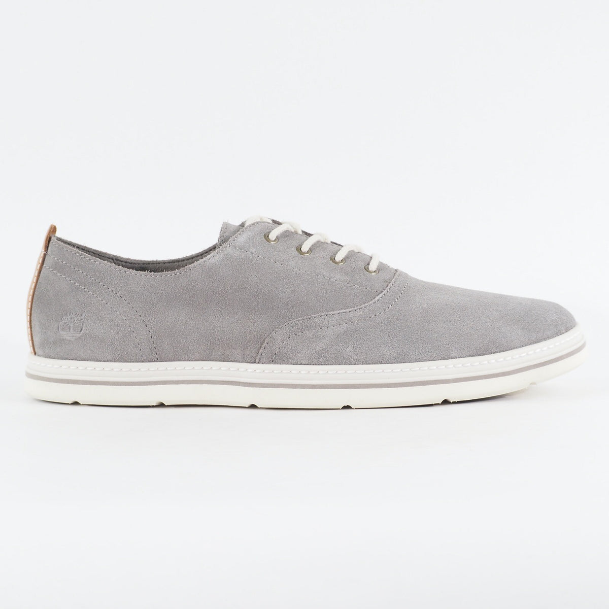 Mens Timberland Coles Point Plain A1HRW Grey Leather Laced Low Top Casual Shoes