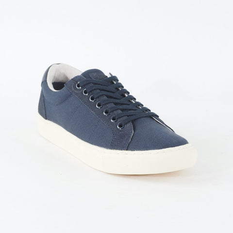 Mens Hackett London Cranfield HMS20572 595 Navy Canvas Lace Low Top Casual Shoes