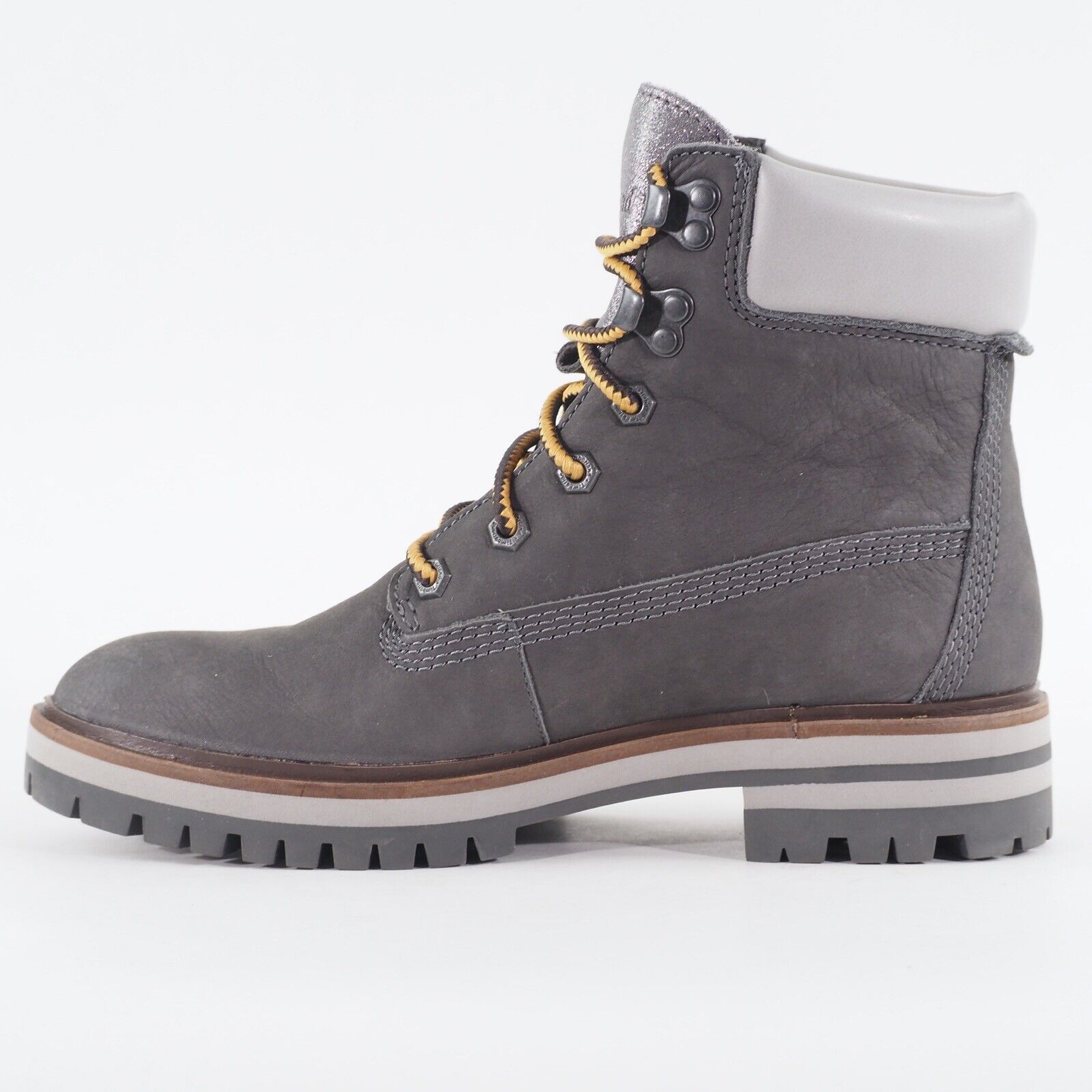Womens Timberland London Square A28TD Medium Grey Nubuck Lace Up Walking Boots