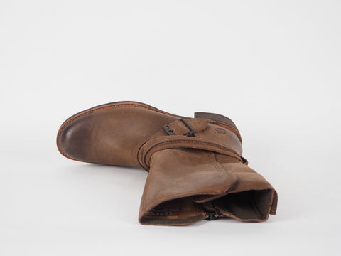 Womens Timberland Whittemore A12I1 Dark Brown Leather Side Zip Winter Boots