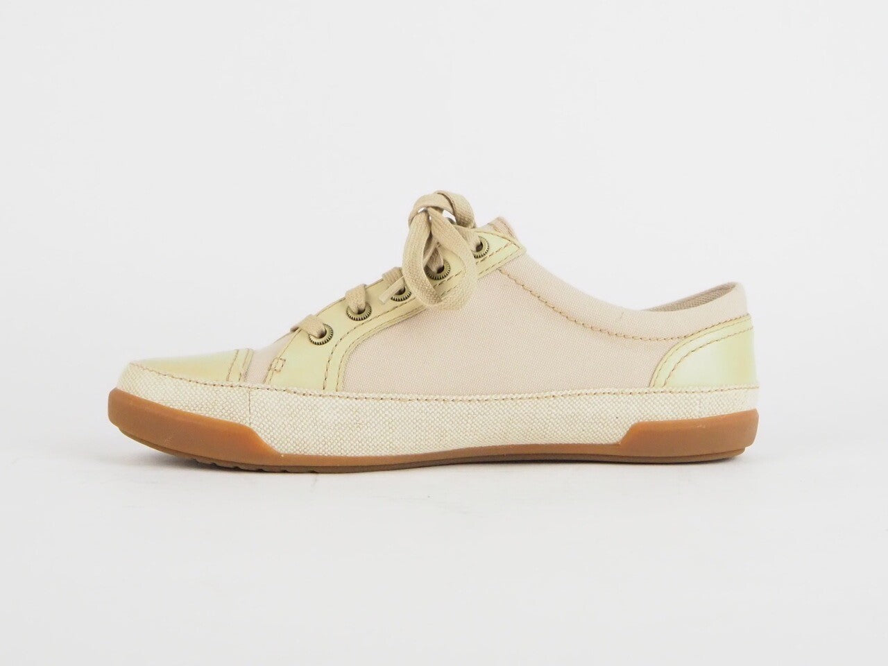 Womens Timberland Northport Oxford 3963R Beige Leather Flat Lace Casual Shoes 