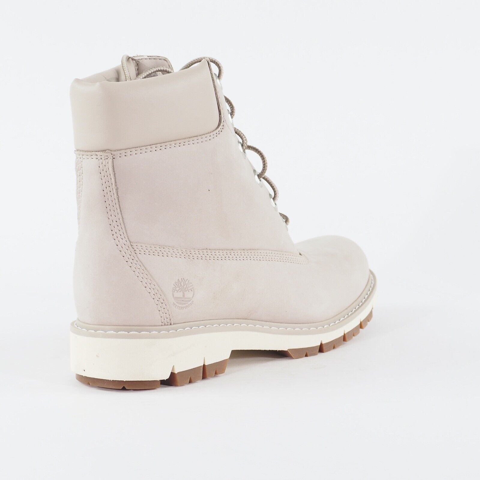 Womens Timberland Lucia Way 6inch A22QD LightGrey Leather Waterproof Ankle Boots