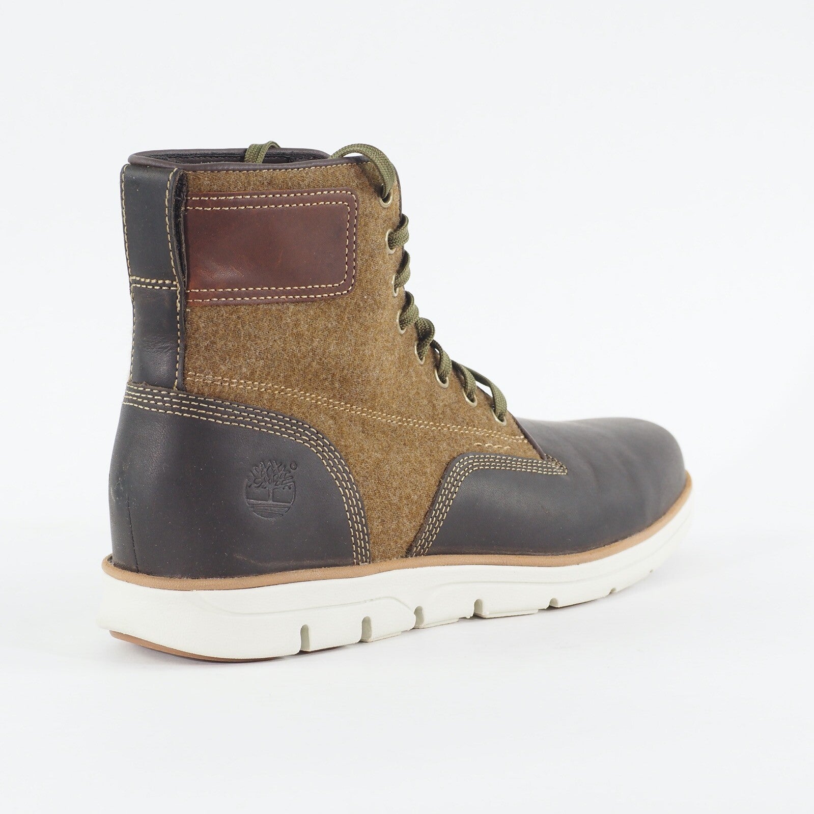 Mens Timberland Bradtreet MM A17JT Brown Leather Casual Walking Lace Up Boots